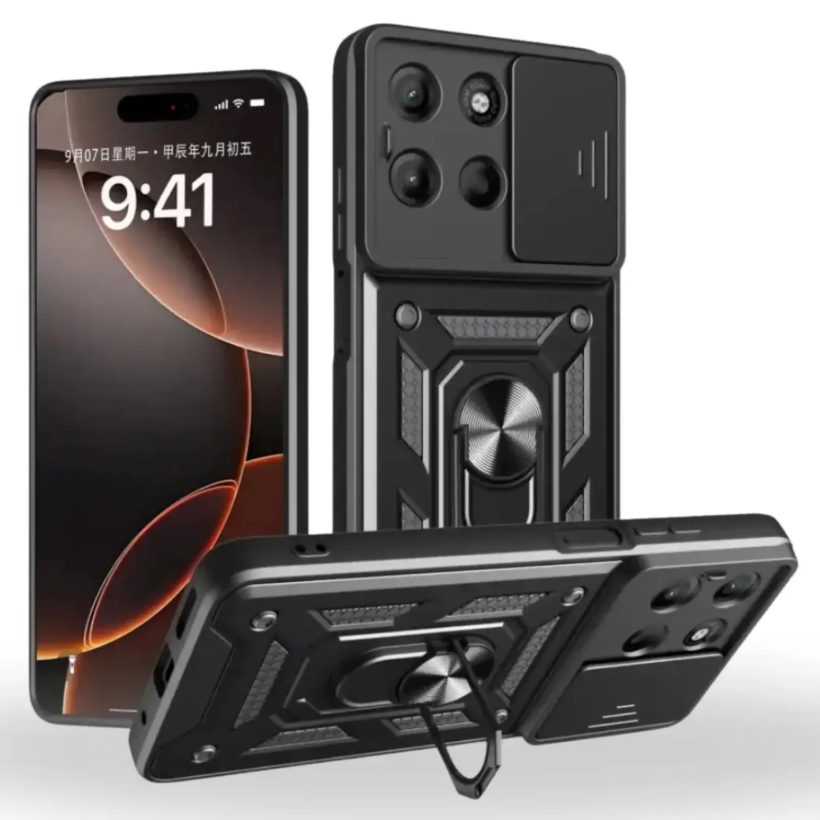Чехол Military BeCover для Motorola Moto G57 Power Black (715514)