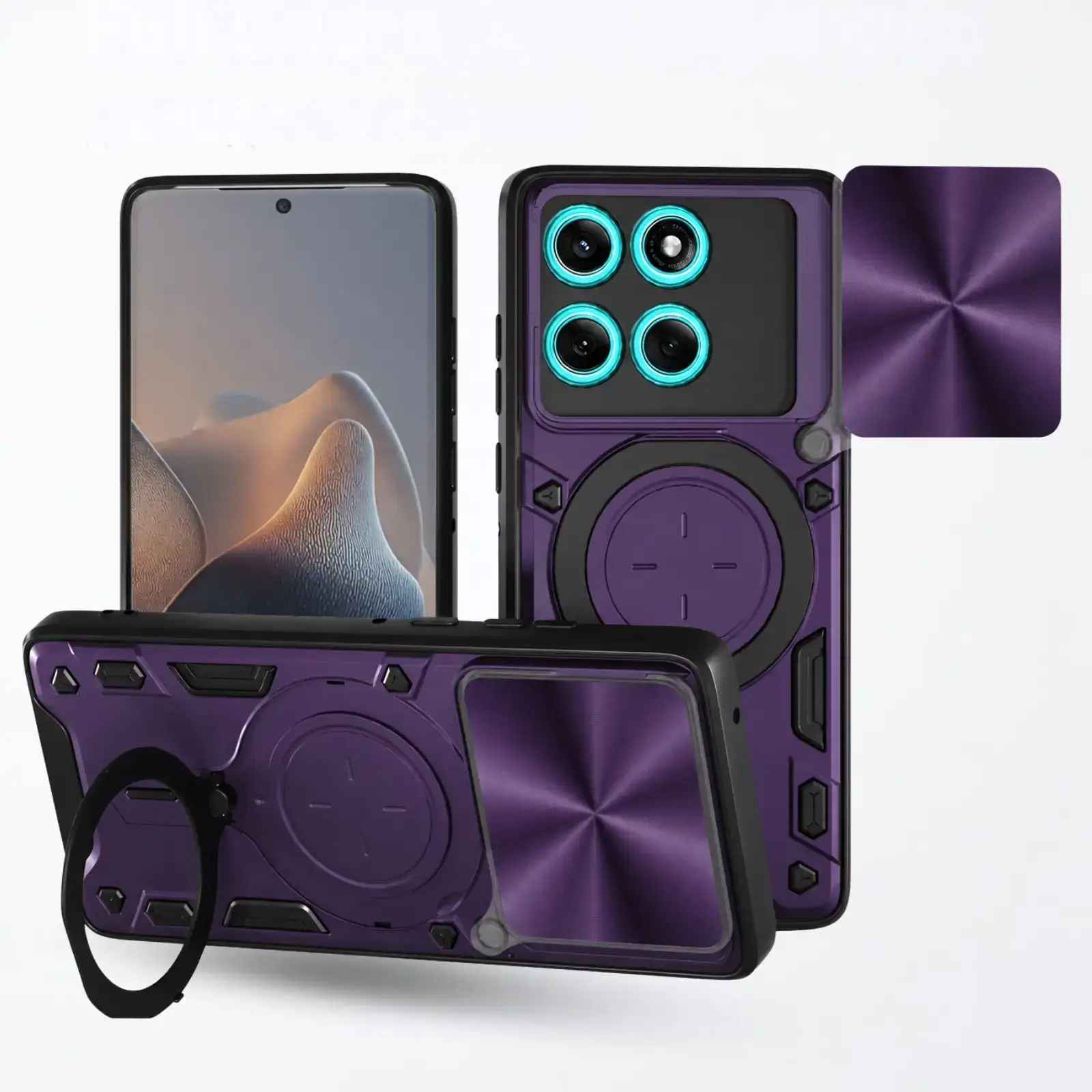 Чехол BeCover Full Guard Slide Magnetic для Motorola Edge 60 Fusion Purple (716386)
