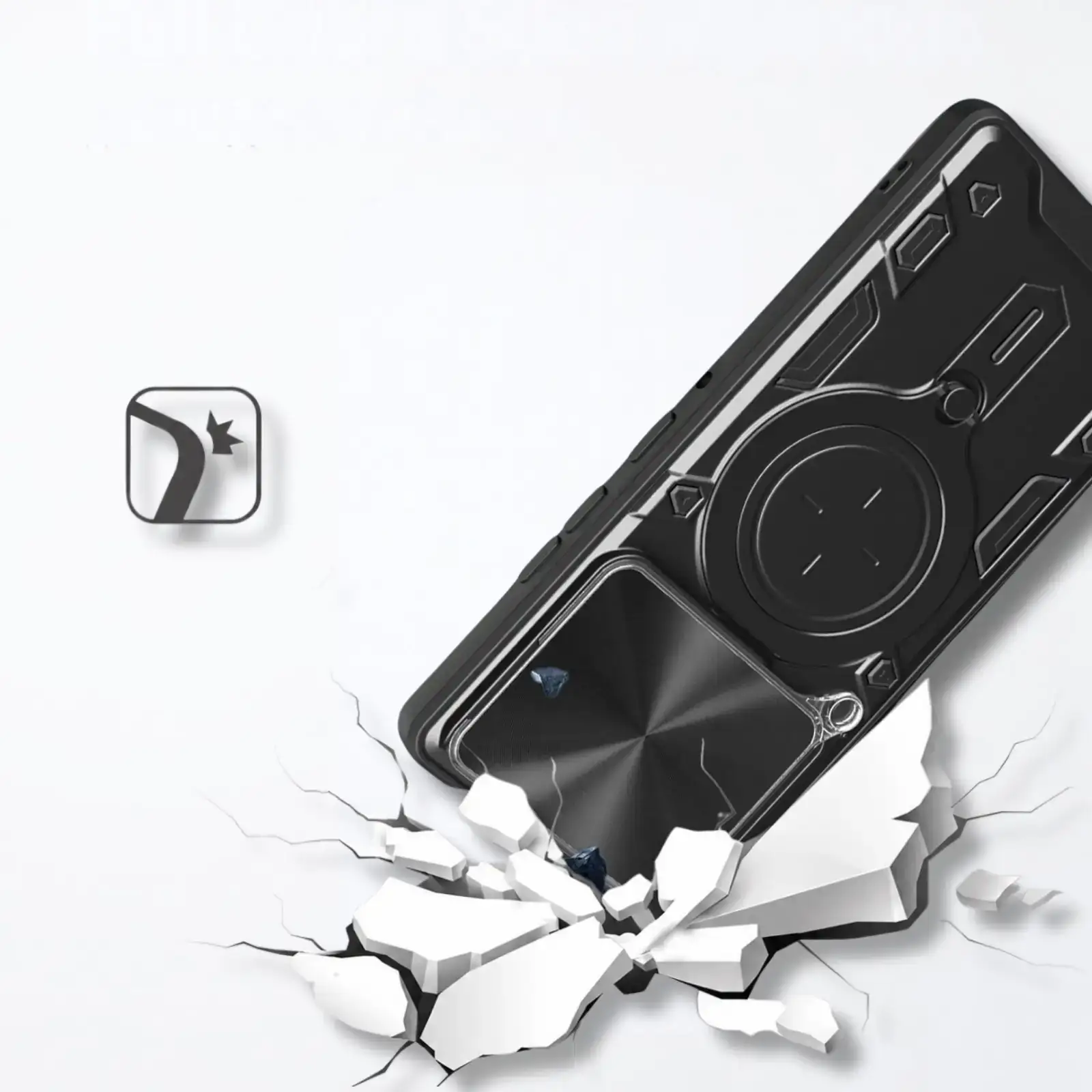 Чехол BeCover Full Guard Slide Magnetic для Motorola Edge 60 Pro Black (716387)