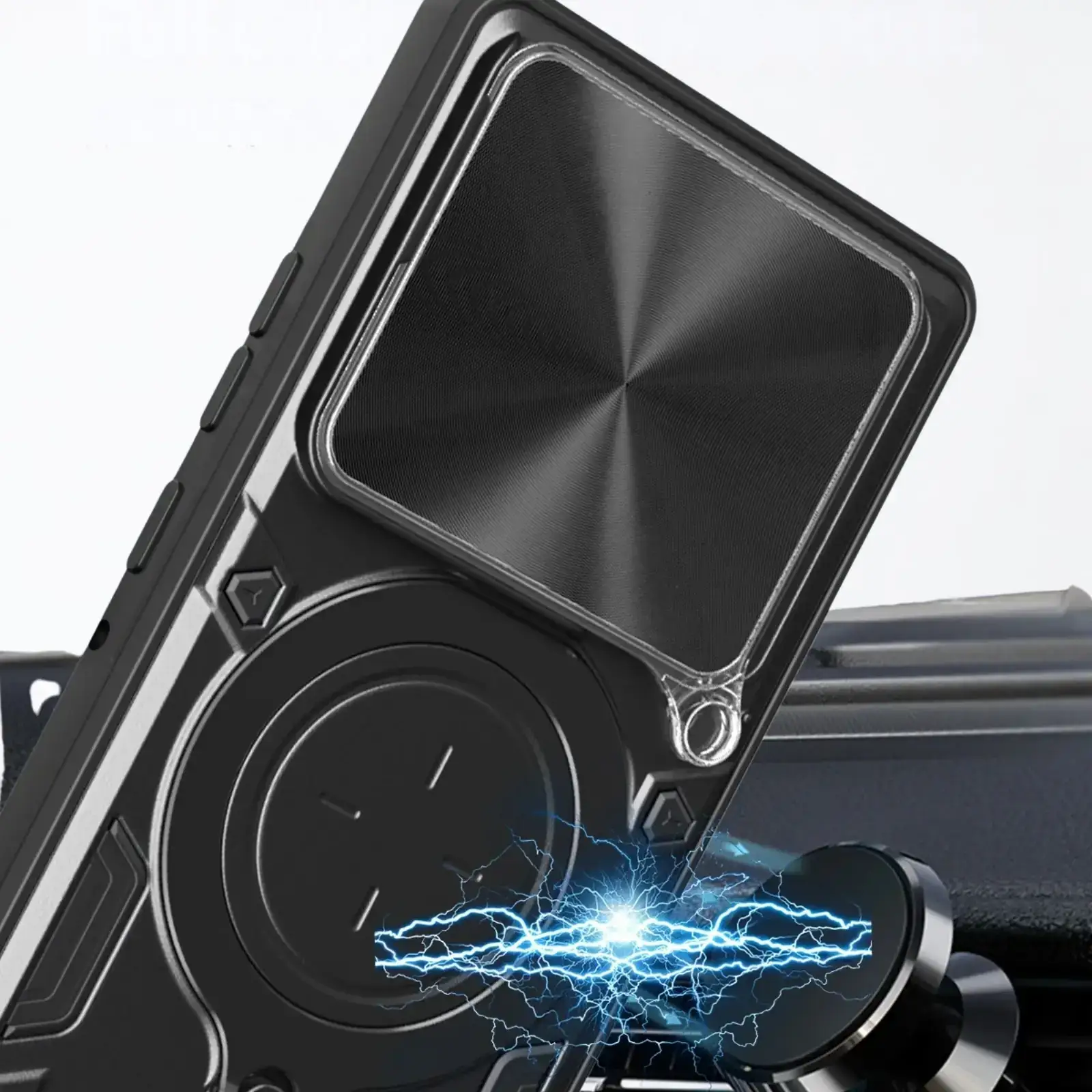 Чехол BeCover Full Guard Slide Magnetic для Motorola Edge 60 Pro Black (716387)