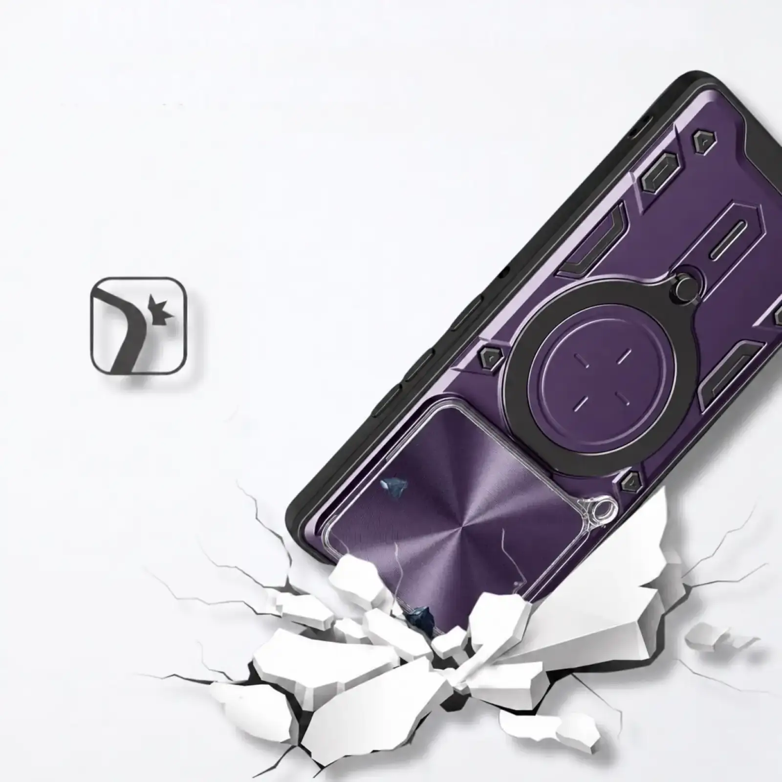 Чехол BeCover Full Guard Slide Magnetic для Motorola Edge 60 Pro Purple (716388)