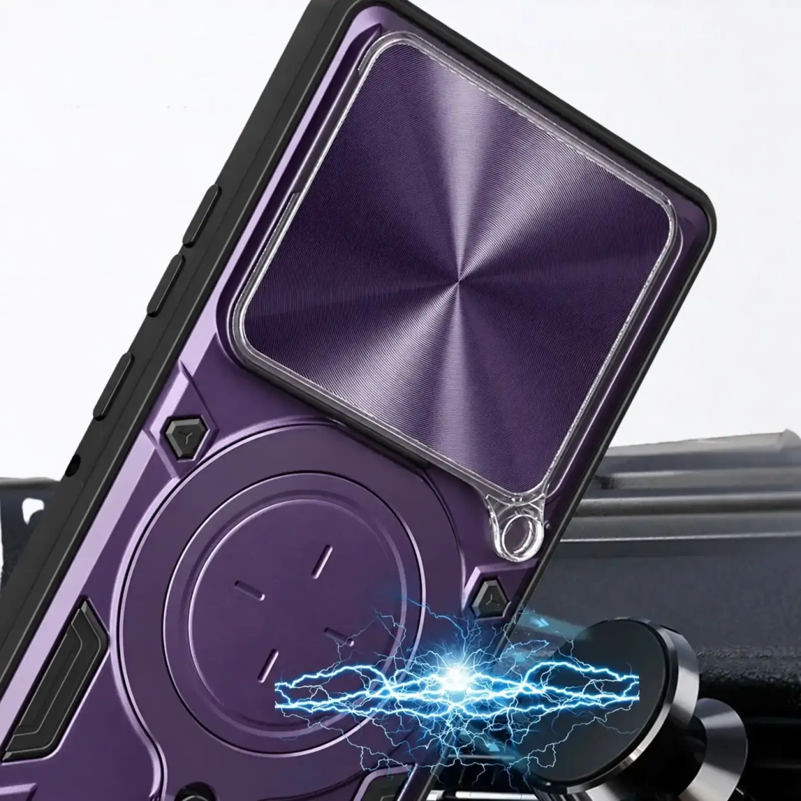 Чехол BeCover Full Guard Slide Magnetic для Motorola Edge 60 Pro Purple (716388)