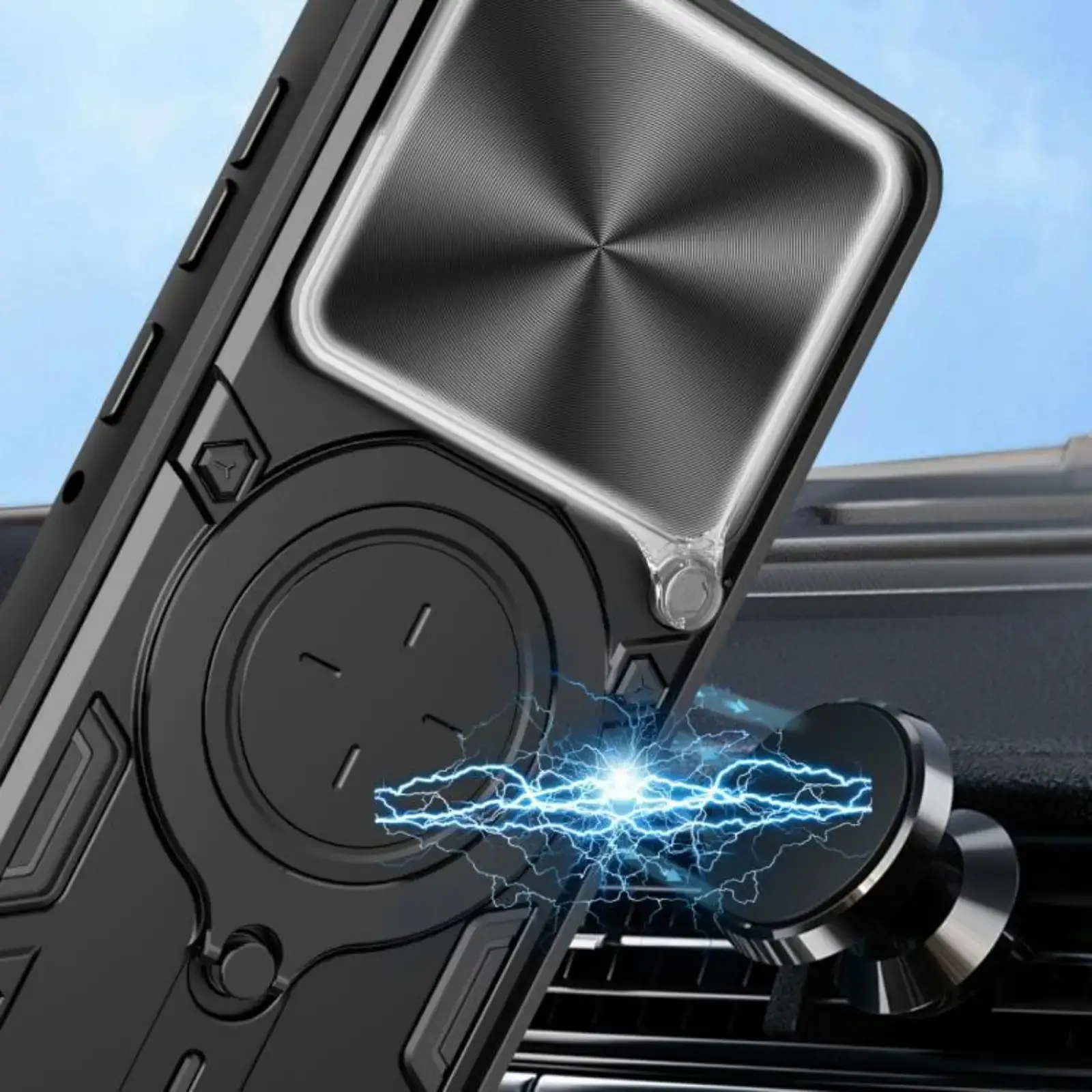Чехол BeCover Full Guard Slide Magnetic для Motorola Edge 70 Black (716389)