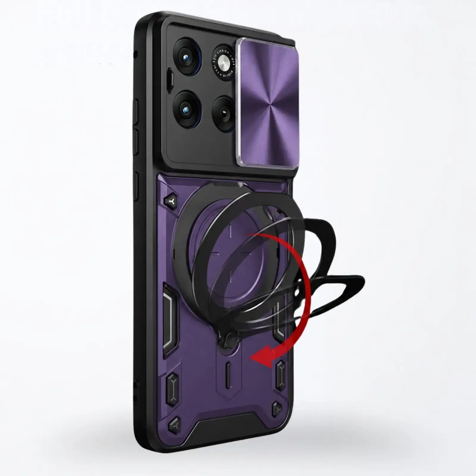 Чехол BeCover Full Guard Slide Magnetic для Motorola Edge 70 Fusion Purple (716392)