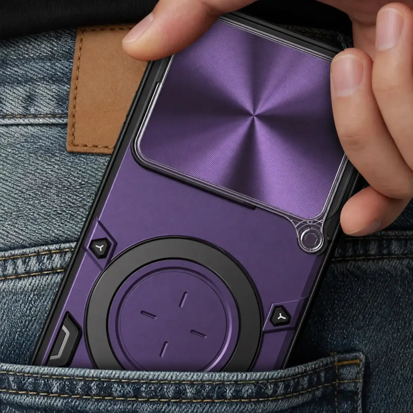 Чехол BeCover Full Guard Slide Magnetic для Motorola Edge 70 Pro Purple (716394)