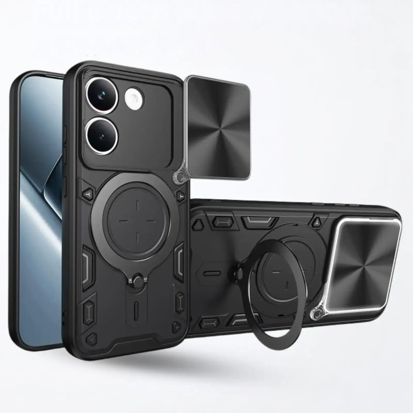Чехол BeCover Full Guard Slide Magnetic для Poco X8 Pro 5G Black (716413)