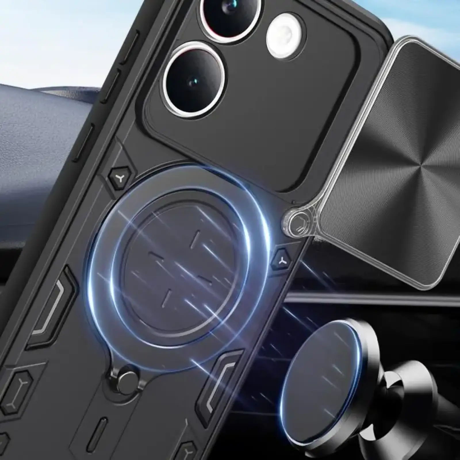 Чехол BeCover Full Guard Slide Magnetic для Poco X8 Pro 5G Black (716413)