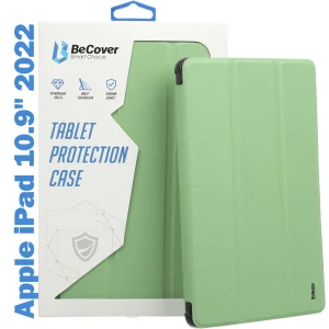 Колір: Зелений - Чохол-книжка Removable Case BeCover з кріпленням Apple Pencil для Apple iPad 10.9" 2022 Green (708762)