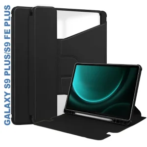 Цвет: Черный - Чехол 360° Rotatable BeCover для Samsung Galaxy Tab S9 Plus (SM-X810/SM-X816)/S9 FE Plus (SM-X610/SM-X616) 12.4" Black (710398)