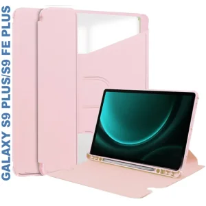 Чехол 360° Rotatable BeCover для Samsung Galaxy Tab S9 Plus (SM-X810/SM-X816)/S9 FE Plus (SM-X610/SM-X616) 12.4" Pink (710402)