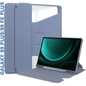 Цвет: Фиолетовый - Чехол 360° Rotatable BeCover для Samsung Galaxy Tab S9 Plus (SM-X810/SM-X816)/S9 FE Plus (SM-X610/SM-X616) 12.4" Purple (710403)