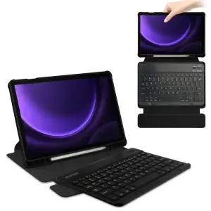 Чехол с беспроводной клавиатурой 360° Rotatable BeCover для Samsung Galaxy Tab S9 (SM-X710/SM-X716)/S9 FE (SM-X510/SM-X516B) 11.0