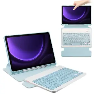 Чохол з бездротовою клавіатурою 360° Rotatable BeCover для Samsung Galaxy Tab S9 Plus (SM-X810/SM-X816)/S9 FE Plus (SM-X610/SM-X616) 12.4