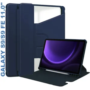 Колір: Синій - Чохол 360° Rotatable BeCover для Samsung Galaxy Tab S9 (SM-X710/SM-X716)/S9 FE (SM-X510/SM-X516B) 11.0" Deep Blue (710433)