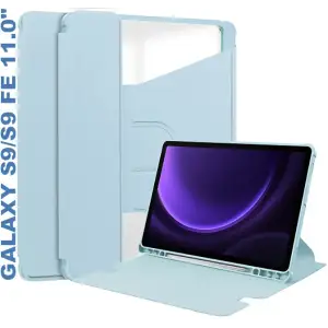 Колір: Синій - Чохол 360° Rotatable BeCover для Samsung Galaxy Tab S9 (SM-X710/SM-X716)/S9 FE (SM-X510/SM-X516B) 11.0" Light Blue (710435)