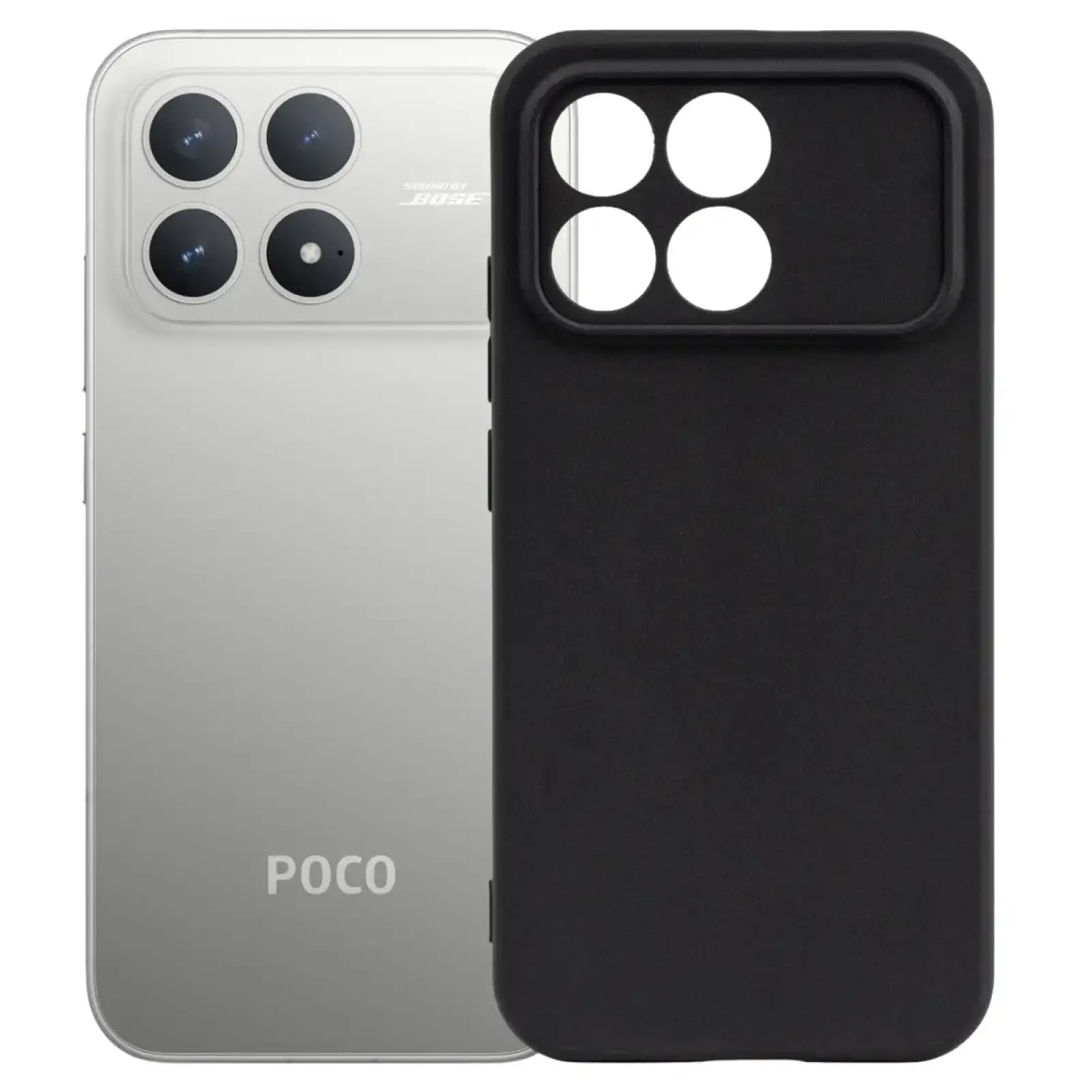 Чохол Silicone BeCover для Poco F8 Pro Black (715063)