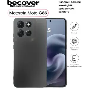 Чохол BeCover для Motorola Moto G86 Black (713768)