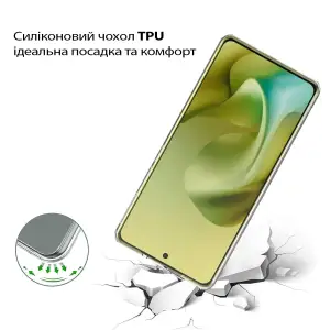 Чохол BeCover для Motorola Moto G86 Transparancy (713769)