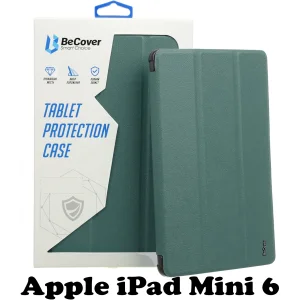 Колір: Зелений - Силіконовий чохол-книжка BeCover для Apple iPad Mini 6 Dark Green (707521)