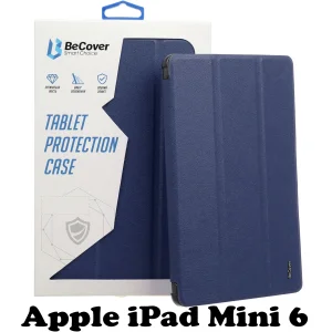 Колір: Синій - Силіконовий чохол-книжка BeCover для Apple iPad Mini 6 Deep Blue (707520)