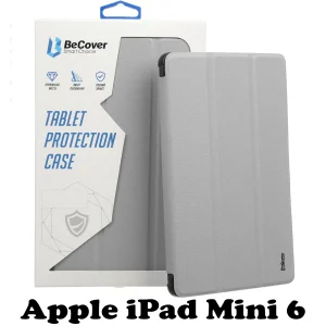 Колір: Сірий - Силіконовий чохол-книжка BeCover для Apple iPad Mini 6 Gray (707522)