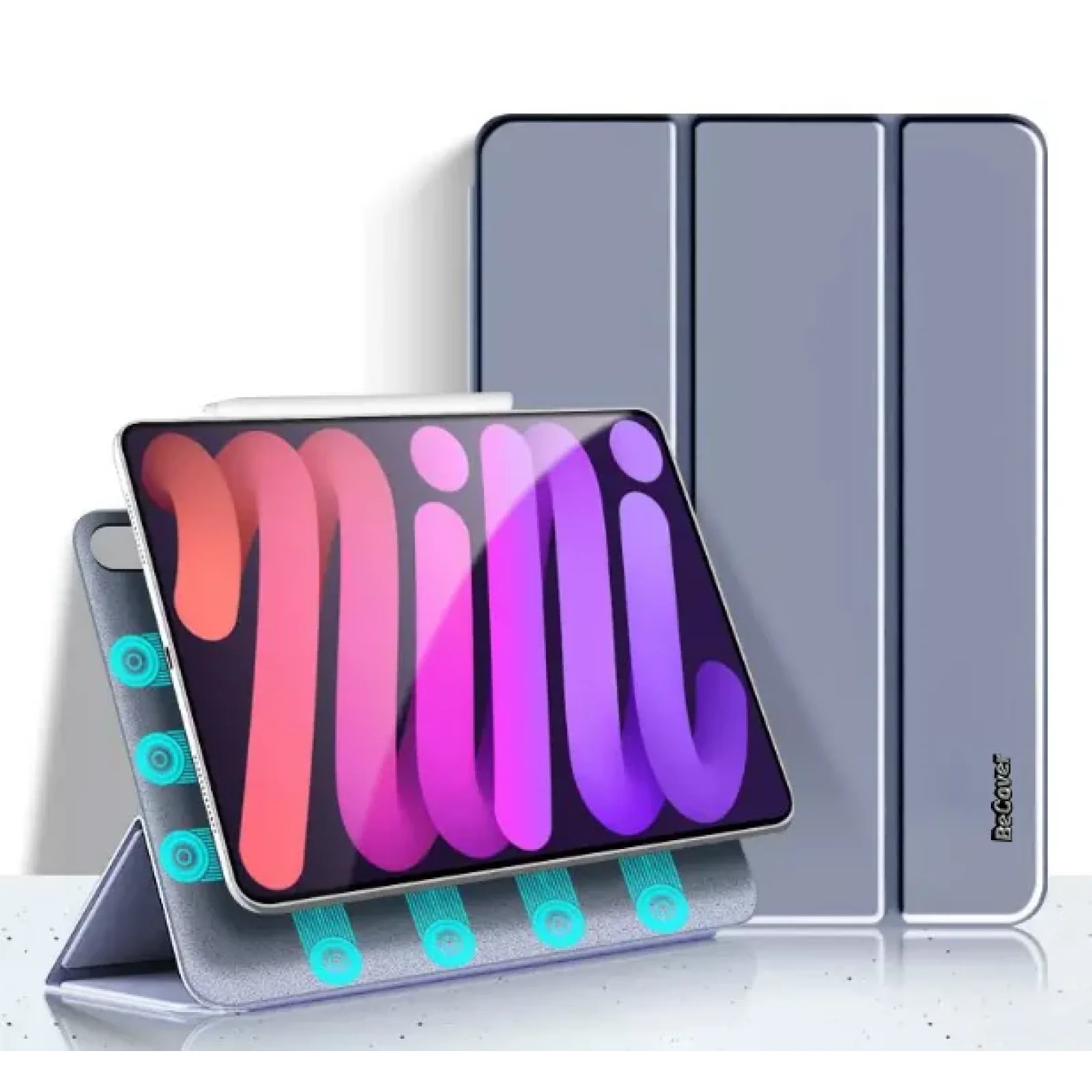 Силиконовый чехол-книжка BeCover для Apple iPad Mini 6 Purple (707524)