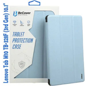 Цвет: Голубой - Чехол-книжка BeCover Smart Case для Lenovo Tab M10 TB-328F (3rd Gen) 10.1" Light Blue (708290)