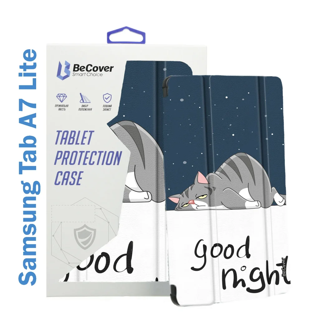 Чохол-книжка BeCover Smart Case для Samsung Galaxy Tab A7 Lite SM-T220 / SM-T225 Good Night (708323)
