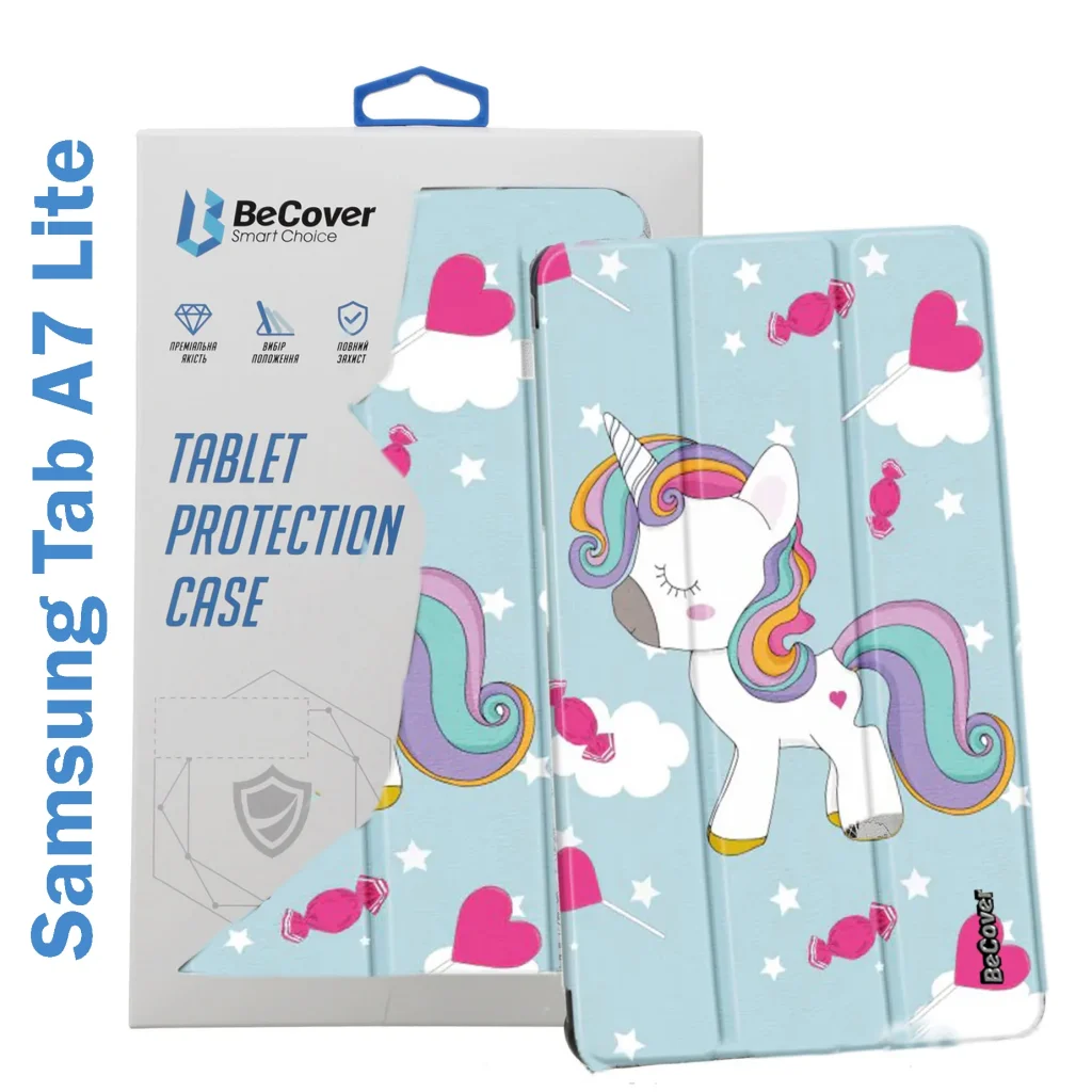 Чехол-книжка BeCover Smart Case для Samsung Galaxy Tab A7 Lite SM-T220 / SM-T225 Unicorn (708324)