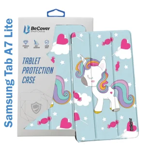 Цвет: Голубой - Чехол-книжка BeCover Smart Case для Samsung Galaxy Tab A7 Lite SM-T220 / SM-T225 Unicorn (708324)