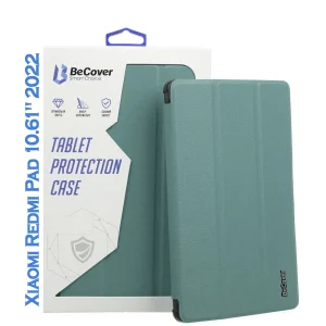 Колір: Зелений - Чохол-книжка BeCover Smart Case для Xiaomi Redmi Pad 10.61" 2022 Dark Green (708724)