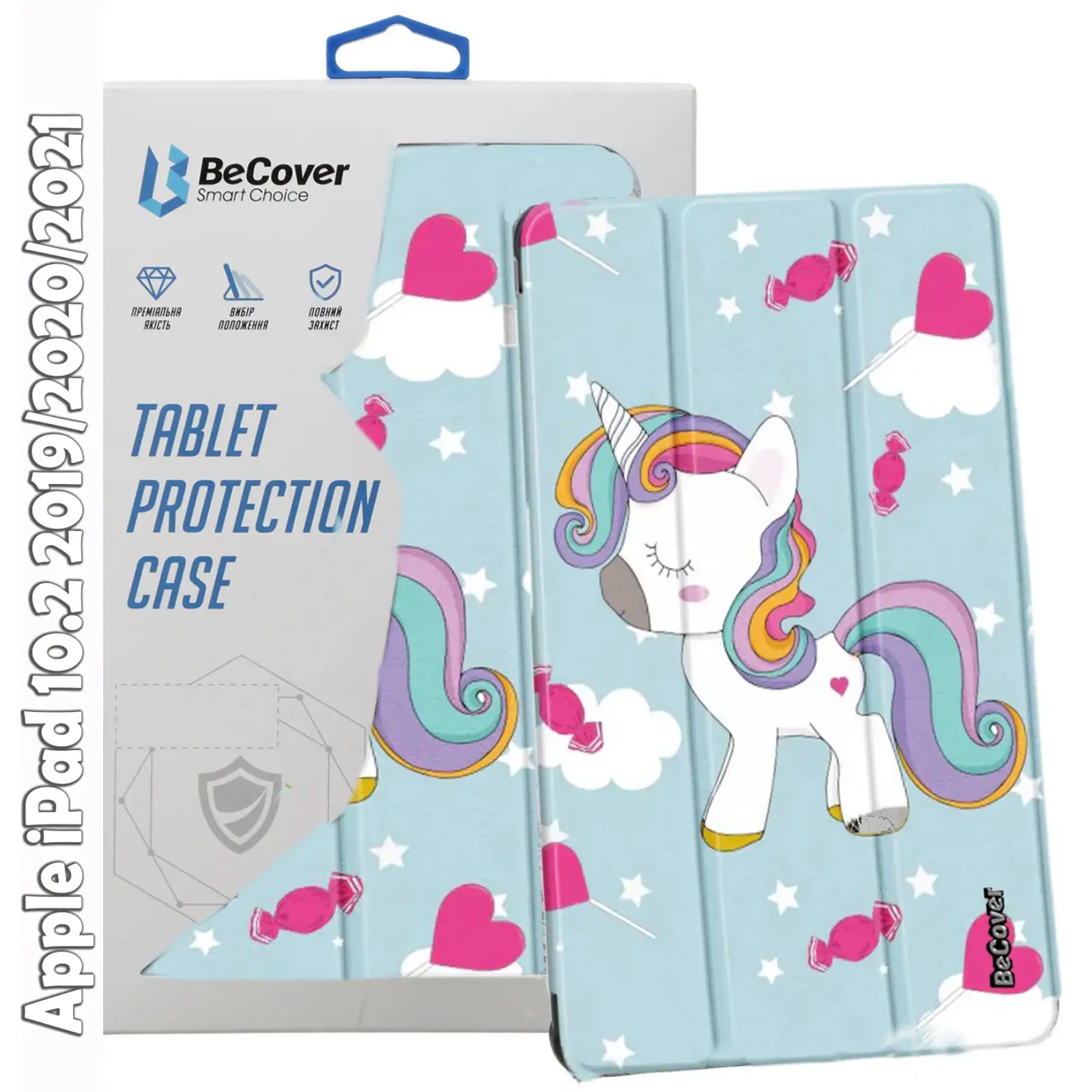 Чохол-книжка BeCover Smart Case для Apple iPad 10.2 2019/2020/2021 Unicorn (709200)