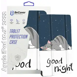 Колір: Синій - Чохол-книжка BeCover Smart Case для Apple iPad 10.9" 2022 Good Night (709203)