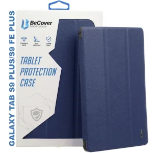 Колір: Синій - Чохол-книжка BeCover Smart Case для Samsung Galaxy Tab S9 Plus (SM-X810/SM-X816)/S9 FE Plus (SM-X610/SM-X616) 12.4" Deep Blue (710322)