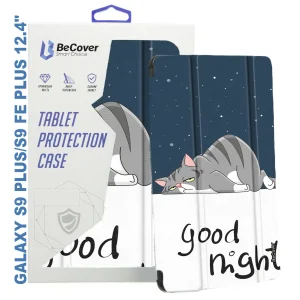 Чохол-книжка BeCover Smart Case для Samsung Galaxy Tab S9 Plus (SM-X810/SM-X816)/S9 FE Plus (SM-X610/SM-X616) 12.4" Good Night (710378)