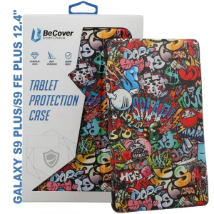 Колір: Чорний - Чохол-книжка BeCover Smart Case для Samsung Galaxy Tab S9 Plus (SM-X810/SM-X816)/S9 FE Plus (SM-X610/SM-X616) 12.4" Graffiti (710377)