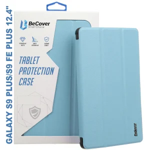 Колір: Блакитний - Чохол-книжка BeCover Smart Case для Samsung Galaxy Tab S9 Plus (SM-X810/SM-X816)/S9 FE Plus (SM-X610/SM-X616) 12.4" Light Blue (710374)