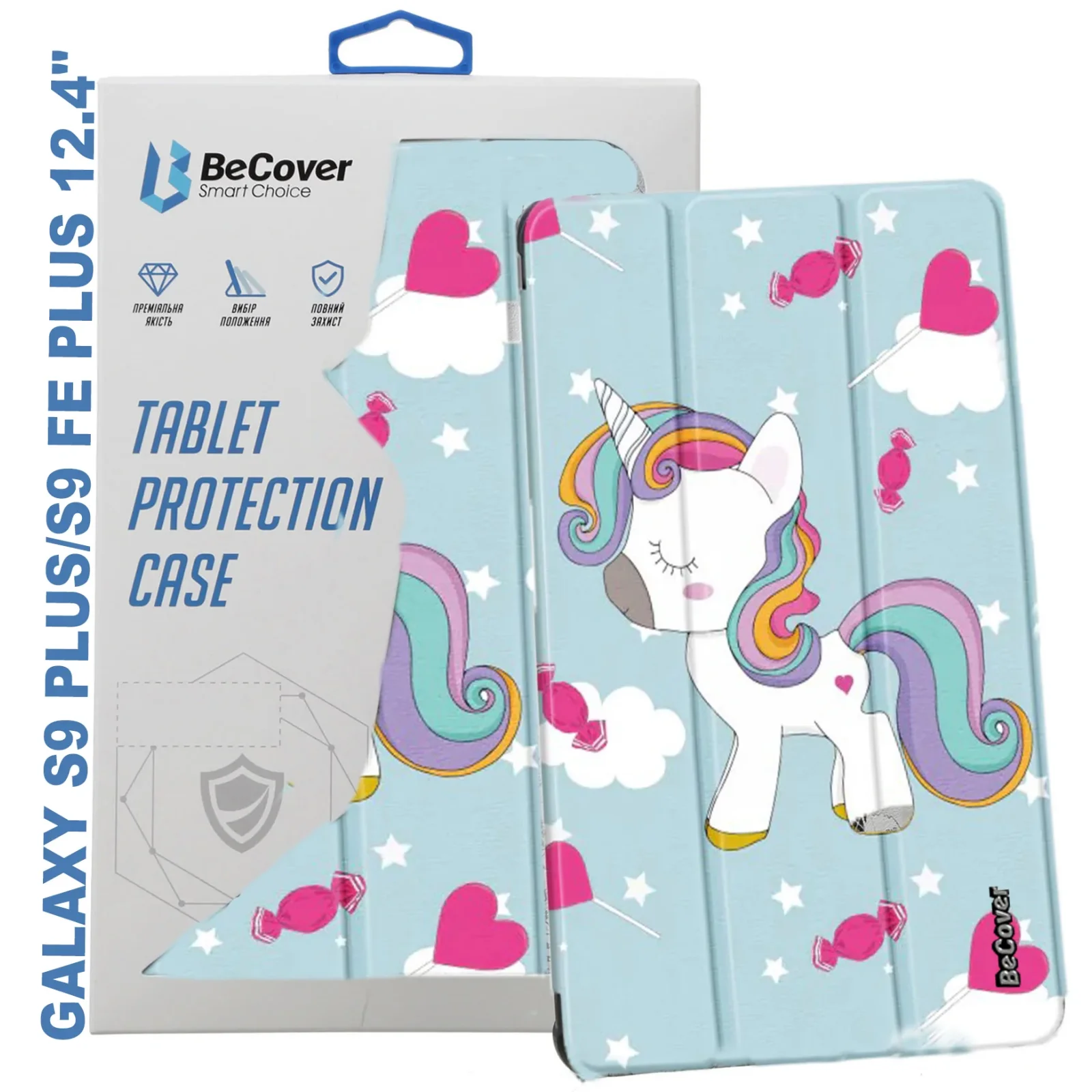 Чохол-книжка BeCover Smart Case для Samsung Galaxy Tab S9 Plus (SM-X810/SM-X816)/S9 FE Plus (SM-X610/SM-X616) 12.4