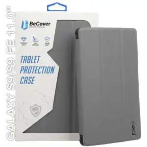 Колір: Сірий - Чохол-книжка BeCover Smart Case для Samsung Galaxy Tab S9 (SM-X710/SM-X716)/S9 FE (SM-X510/SM-X516B) 11.0" Gray (710411)