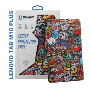 Цвет: Черный - Чехол-книжка BeCover Smart Case для Lenovo Tab M10 Plus TB-X606F Graffiti (705189)