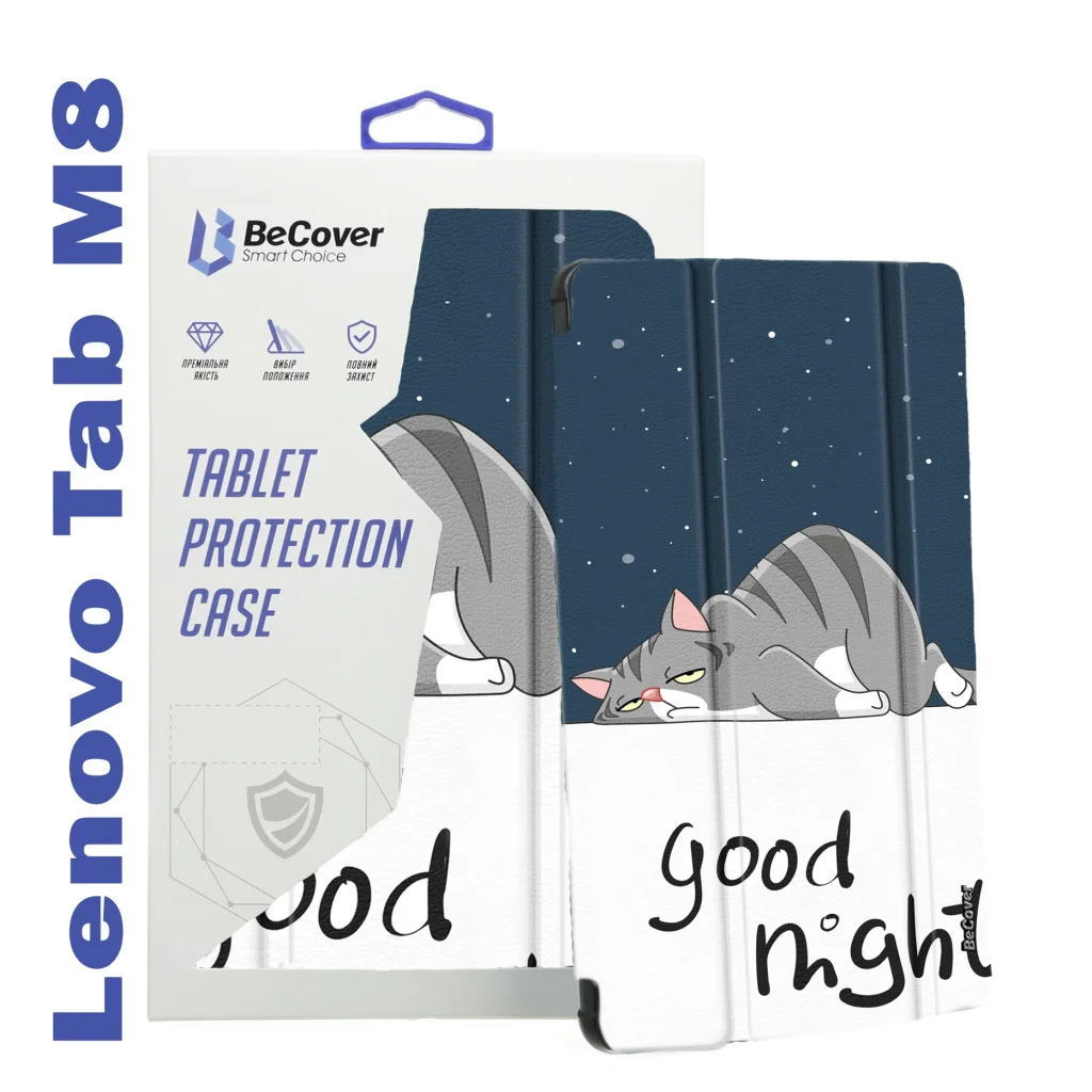 Чохол-книжка BeCover Smart Case для Lenovo Tab M8 TB-8505/TB-8705/M8 TB-8506 (3rd Gen) Good Night (708019)