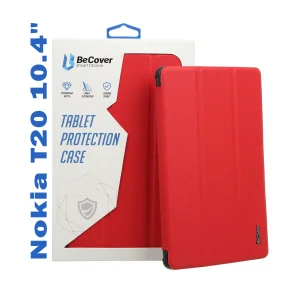 Цвет: Красный - Чехол-книжка BeCover Smart Case для Nokia T20 10.4" Red (708045)