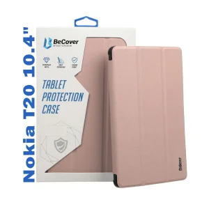 Цвет: Розовый - Чехол-книжка BeCover Smart Case для Nokia T20 10.4" Rose Gold (708052)
