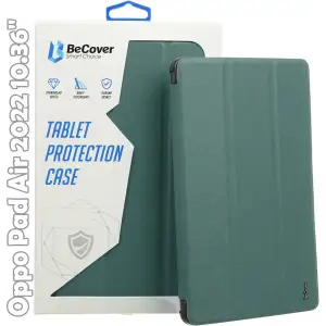 Колір: Зелений - Чохол-книжка BeCover Smart Case для Oppo Pad Air 2022 10.36" Dark Green (709513)