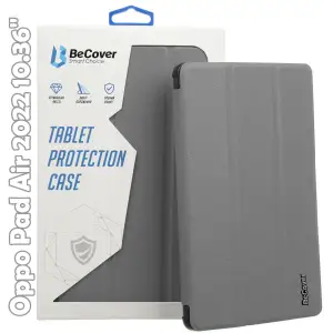 Цвет: Серый - Чехол-книжка BeCover Smart Case для Oppo Pad Air 2022 10.36" Gray (709517)