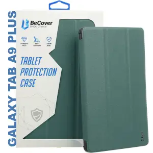 Колір: Зелений - Чохол-книжка BeCover Smart Case для Samsung Galaxy Tab A9 Plus SM-X210/SM-X215/SM-X216 11.0" Dark Green (710307)