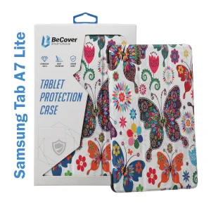 Цвет: Белый - Чехол-книжка BeCover Smart Case для Samsung Galaxy Tab A7 Lite SM-T220 / SM-T225 Butterfly (706466)
