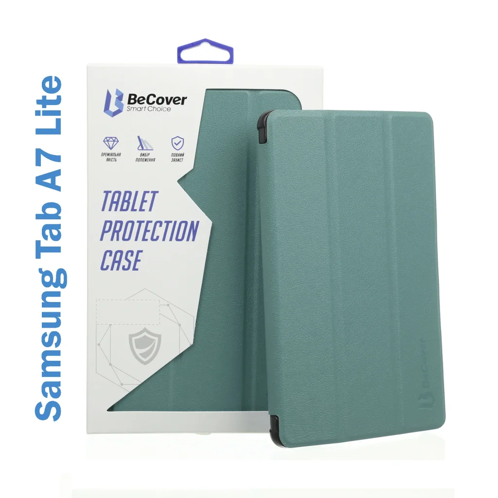 Чехол-книжка BeCover Smart Case для Samsung Galaxy Tab A7 Lite SM-T220 / SM-T225 Dark Green (706457)