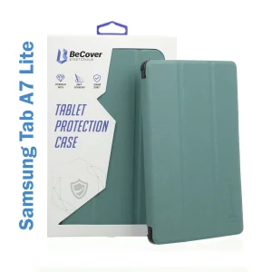 Цвет: Зеленый - Чехол-книжка BeCover Smart Case для Samsung Galaxy Tab A7 Lite SM-T220 / SM-T225 Dark Green (706457)