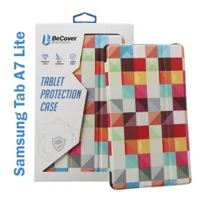 Цвет: Серый - Чехол-книжка BeCover Smart Case для Samsung Galaxy Tab A7 Lite SM-T220 / SM-T225 Square (706463)